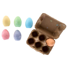 6 Egg Shaped Chalk - Washable-Art Materials, Arts & Crafts, Baby Arts & Crafts, Chalk, Early Arts & Crafts, Primary Arts & Crafts, Stationery-Learning SPACE