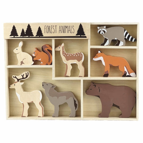 8 Wooden Forest Animals-Cerebral Palsy, Eco Friendly, Egmont toys-Learning SPACE