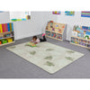 Abstract Leaf Rug-Mats & Rugs, Natural, Nature Sensory Room, Neutral Colour, Plain Carpet, Rectangular, Rugs, Sensory Flooring, World & Nature-Learning SPACE