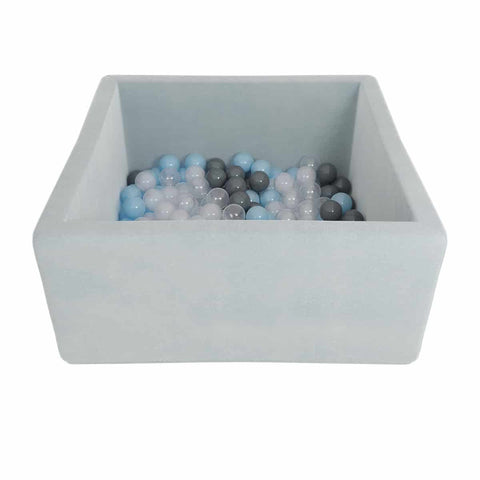 Airpool Box - Ball Pit-AllSensory, Baby Sensory Toys, Baby Soft Play and Mirrors, Ball Pits, Down Syndrome, Movement Breaks, Playmats & Baby Gyms, Soft Play Sets-Grey-Learning SPACE