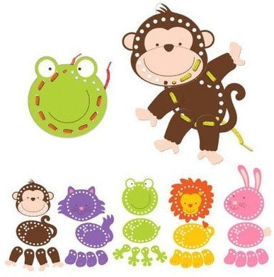 Animals Threading Toys-Additional Need, Arts & Crafts, Craft Activities & Kits, Early Arts & Crafts, Fiesta Crafts, Fine Motor Skills, Helps With, Maths, Memory Pattern & Sequencing, Primary Arts & Crafts, Primary Maths, Stock, Strength & Co-Ordination, Threading, Tracking & Bead Frames-Learning SPACE