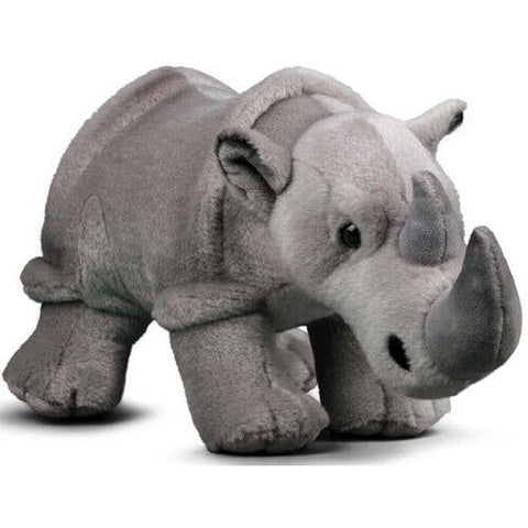 Animigos - Rhino - World of Nature Plush Toy-Animigos, Baby Soft Toys, Gifts For 1 Year Olds, Gifts For 3-5 Years Old, Tobar Toys, World & Nature-Learning SPACE