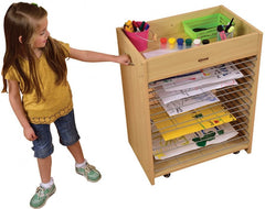 Art and Craft Display Shelf-Art Materials, Arts & Crafts, Calmer Classrooms, Cerebral Palsy, Classroom Displays, Early Arts & Crafts, Helps With, Painting Accessories, Primary Arts & Crafts, Shelves, Storage, Trolleys-Learning SPACE