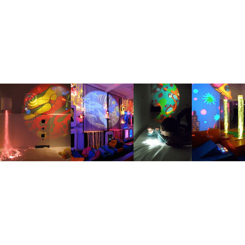 Aura Projector Set - With 2 Effect Wheels and Bracket-[OPTI] Kinetics, Additional Need, Additional Support, AllSensory, Autism, Calming and Relaxation, Chill Out Area, Helps With, Mindfulness, Neuro Diversity, PSHE, Rainbow Theme Sensory Room, Sensory Projectors, Stress Relief, Teenage Projectors, Underwater Sensory Room, Visual Sensory Toys-Learning SPACE
