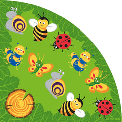Back to Nature™ Bug Corner Placement Carpet-Corner & Semi-Circle, Kit For Kids, Mats & Rugs, Natural, Nature Sensory Room, Placement Carpets, Rugs, World & Nature-Medium-Learning SPACE