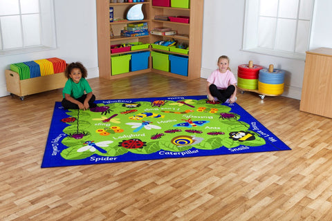 Back to Nature™ Mini Beasts 2.4x2m Carpet-Kit For Kids, Mats & Rugs, Nature Sensory Room, Rugs-Learning SPACE