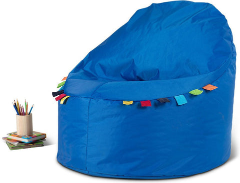 Blue Sensory Touch Tags Chair Bean Bag-Bean Bags, Bean Bags & Cushions, Eden Learning Spaces, Nurture Room, Sensory Room Furniture, Stock-Learning SPACE
