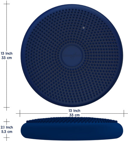 Bouncyband® Wiggle Seat Sensory Cushion-Pad, Cushions and Covers-ADD/ADHD, Back To School, Bean Bags & Cushions, Bouncyband, Cushions, Matrix Group, Movement Breaks, Movement Chairs & Accessories, Neuro Diversity, Seasons, Seating, Teen Sensory Weighted & Deep Pressure, Weighted & Deep Pressure-Medium-Blue-Learning SPACE