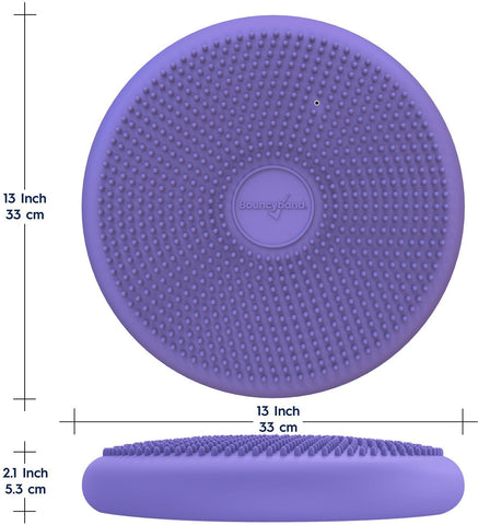 Bouncyband® Wiggle Seat Sensory Cushion-Pad, Cushions and Covers-ADD/ADHD, Back To School, Bean Bags & Cushions, Bouncyband, Cushions, Matrix Group, Movement Breaks, Movement Chairs & Accessories, Neuro Diversity, Seasons, Seating, Teen Sensory Weighted & Deep Pressure, Weighted & Deep Pressure-Medium-Purple-Learning SPACE