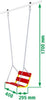 Bucket Seat Chain Swing-Calming and Relaxation, Helps With, Indoor Swings, Outdoor Swings, Playground Equipment-Learning SPACE