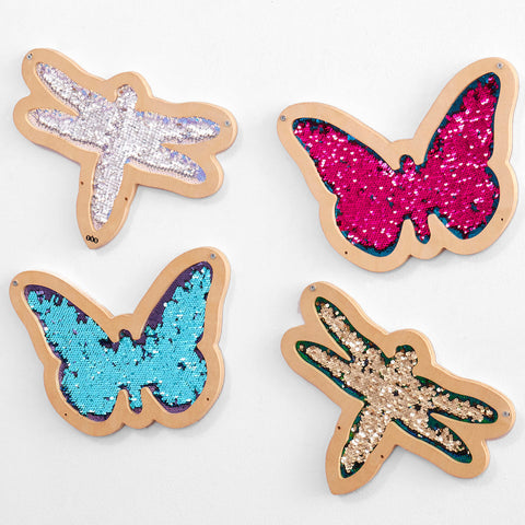 Butterflies & Dragonflies Sequin Set-Calmer Classrooms, Classroom Displays, Nature Learning Environment, Sensory Wall Panels & Accessories, Stock, Strength & Co-Ordination, TTS Toys-Learning SPACE