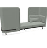 BuzziSpark Sound Reducing Sofa-Buzzi Space, Full Size Seating, Noise Reduction, Padded Seating, Seating-Original AG103 - Right open (3 Person)-High-Hazy Grey - TRCS+ 9107-Learning SPACE