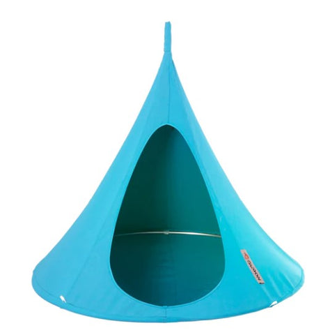 Cacoon Hanging Chair Single-Core Range, Hammocks, Indoor Swings, Movement Chairs & Accessories, Seating, Teen & Adult Swings-Turquoise-Learning SPACE