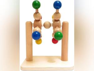 Clacking Windmill-Spinning Tops-Baby Cause & Effect Toys, Cause & Effect Toys, Learn Well, Sound, Stock, Wooden Toys-Learning SPACE