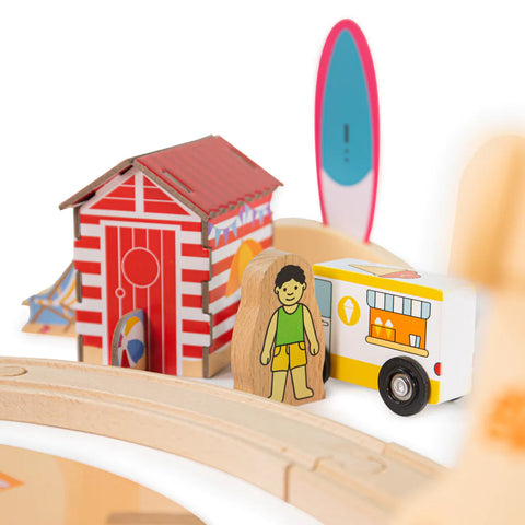 Coastal Clean up Train Set-Bigjigs Rail, Bigjigs Toys, Gifts For 3-5 Years Old, Train, Wooden Toys-Learning SPACE