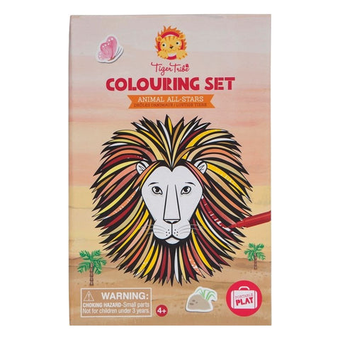 Colouring Set - Animals All-Stars-Arts & Crafts, Bigjigs Toys, Drawing & Easels, Early Arts & Crafts, Nurture Room, Primary Arts & Crafts, Primary Games & Toys, Tiger Tribe-Learning SPACE