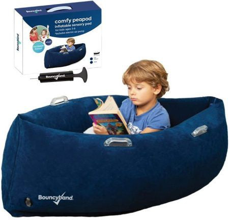Comfy Hugging Peapod-AllSensory, Bouncyband, Calming and Relaxation, Chill Out Area, Helps With, Matrix Group, Proprioceptive, Sensory Processing Disorder, Sensory Room Furniture, Sensory Seeking, Stress Relief, Teen Sensory Weighted & Deep Pressure, Toys for Anxiety, Weighted & Deep Pressure-Learning SPACE