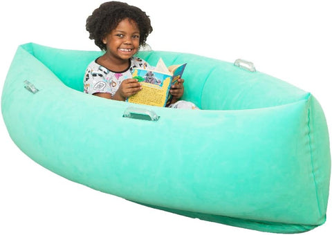 Comfy Hugging Peapod-AllSensory, Bouncyband, Calming and Relaxation, Chill Out Area, Helps With, Matrix Group, Nurture Room, Proprioceptive, Sensory Processing Disorder, Sensory Room Furniture, Sensory Seeking, Stress Relief, Teen Sensory Weighted & Deep Pressure, Toys for Anxiety, Weighted & Deep Pressure-Learning SPACE