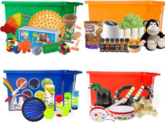Complete Sensory Discovery Sets - Visual, Sound, Tactile and Smell-AllSensory, Calmer Classrooms, Classroom Packs, Learning Activity Kits, Sensory, Sensory Boxes, Sensory Processing Disorder, Sensory Seeking, Sensory Smells, Sound, Stock, Tactile Toys & Books, Visual Sensory Toys-Learning SPACE