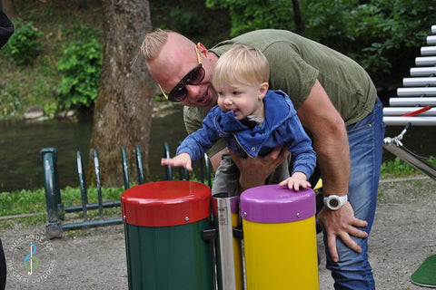 Congas (Pair) - Sensory Garden Musical Instruments-Drums, Matrix Group, Music, Outdoor Musical Instruments, Playground Equipment, Sensory Garden-Learning SPACE