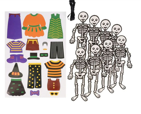 Crafty Bitz Halloween Skeleton Bunting-Arts & Crafts, Craft Activities & Kits, Crafty Bitz Craft Supplies, Early Arts & Crafts, Halloween, Primary Arts & Crafts, Seasons-Learning SPACE
