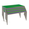 Crushed Bent Table: Colour Collection-Classroom Furniture, Classroom Table, Metalliform, Table-1100x550-46cm (3-4 Years)-Geen-Learning SPACE