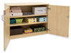 Cupboard with 2 Adjustable Shelves - Bubble Gum Range-Cupboards, Cupboards With Doors-Maple-Learning SPACE