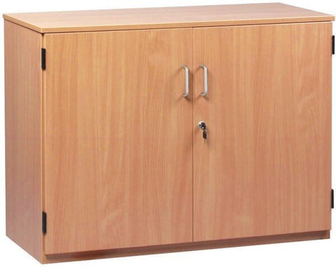 Cupboard with 2 Adjustable Shelves - Bubble Gum Range-Cupboards, Cupboards With Doors-Beech-Learning SPACE