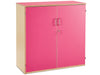 Cupboard with Doors - Bubble Gum Range-Cupboards & Cabinets-Cupboards, Cupboards With Doors-Pink-Learning SPACE