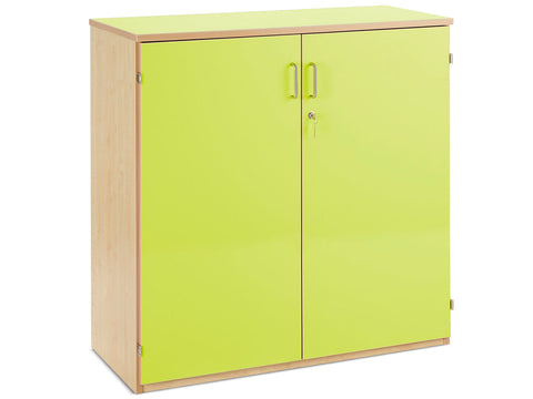 Cupboard with Doors - Bubble Gum Range-Cupboards & Cabinets-Cupboards, Cupboards With Doors-Lime-Learning SPACE