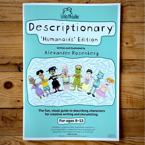 Descriptionary - Creative Writing & Storytelling Aid-Early Years Literacy, Eco Friendly, Learn Alphabet & Phonics, Primary Literacy, Specialised Books, Stock-Learning SPACE