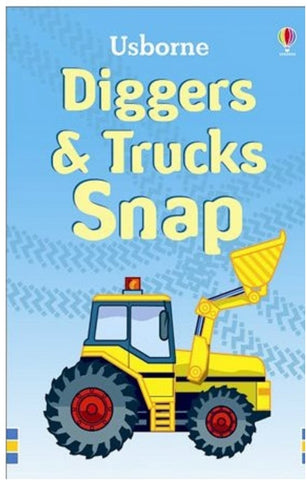 Diggers & Trucks Snap Cards-Early Years Maths, Maths, Memory Pattern & Sequencing, Primary Maths, Primary Travel Games & Toys, Stock, Usborne Books-Learning SPACE