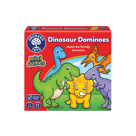 Dinosaur Dominoes Mini Game-Dinosaurs. Castles & Pirates, Early Years Travel Toys, Games & Toys, Imaginative Play, Orchard Toys, Primary Games & Toys, Primary Travel Games & Toys-Learning SPACE