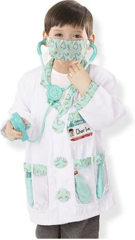 Doctor Role Play Costume Set-Dress Up Costumes & Masks, Fire. Police & Hospital, Gifts For 2-3 Years Old, Halloween, Imaginative Play, Puppets & Theatres & Story Sets, Seasons, Stock-Learning SPACE