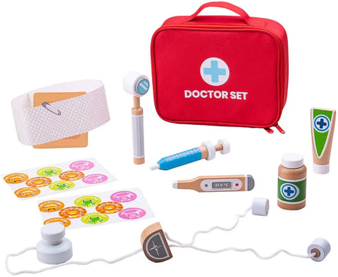 Doctor Set - Role Play and Make Believe-Bigjigs Toys, Dress Up Costumes & Masks, Fire. Police & Hospital, Gifts For 2-3 Years Old, Imaginative Play, Stock, Tidlo Toys-Learning SPACE