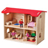 Bigjigs Wooden Dolls House Complete Set, Includes Furniture-Bigjigs Toys, Dolls & Doll Houses, Gifts For 2-3 Years Old, Imaginative Play, Kitchens & Shops & School, Small World, Wooden Toys-Learning SPACE