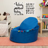 Blue Sensory Touch Tags Chair Bean Bag-Bean Bags, Bean Bags & Cushions, Eden Learning Spaces, Nurture Room, Sensory Room Furniture, Stock-Learning SPACE