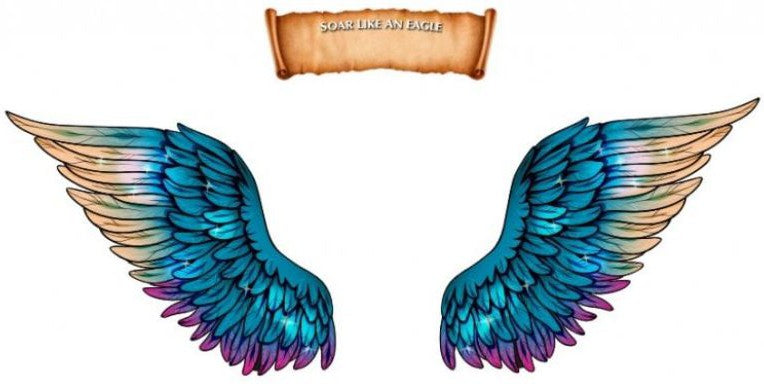 Eagle Affirmation Wings Sensory Pathways-Calmer Classrooms, Classroom Displays, Helps With, Nurture Room, PSHE, Rewards & Behaviour, Sensory Paths, Stock-Learning SPACE