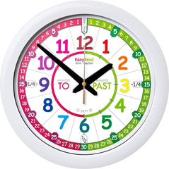 EasyRead Time Teacher Rainbow Past & To Wall Clock-Calmer Classrooms, Early Years Maths, Easy Read Time Teacher, Helps With, Life Skills, Maths, Primary Maths, PSHE, Sand Timers & Timers, Schedules & Routines, Stock, Time-Learning SPACE