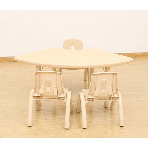Elegant Height Adjustable Fan Table-Classroom Table, Corner & Semi-Circle, Furniture, Height Adjustable, Plastic, Profile Education, Table-Learning SPACE