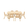 Elegant Height Adjustable Rectangular Table (4 or 6 Seats)-Classroom Table, Furniture, Height Adjustable, Plastic, Profile Education, Rectangular, Table-6 - Seater-Learning SPACE