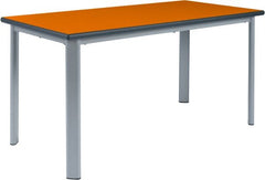 Elite Static Height Table - Rectangle-Classroom Table, Metalliform, Table-Beech-640mm - 8-11 Years-Learning SPACE