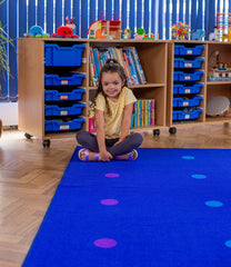 Essentials Rainbow Spots Indoor/Outdoor 3x2m Carpet-Kit For Kids, Mats & Rugs, Neutral Colour, Placement Carpets, Rectangular, Rugs-Learning SPACE