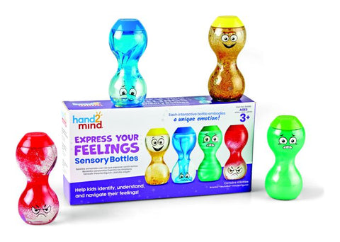 Express Your Feelings Sensory Bottles-Additional Need, Calmer Classrooms, communication, Communication Games & Aids, Emotions & Self Esteem, Fans & Visual Prompts, Helps With, Learning Resources, Neuro Diversity, Primary Literacy, PSHE, Social Emotional Learning-Learning SPACE