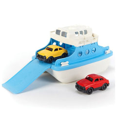 Ferry Boat with Cars-Bigjigs Toys, Cars & Transport, Gifts For 1 Year Olds, Gifts For 3-5 Years Old, Green Toys, Imaginative Play, Outdoor Sand & Water Play, Water & Sand Toys-Learning SPACE