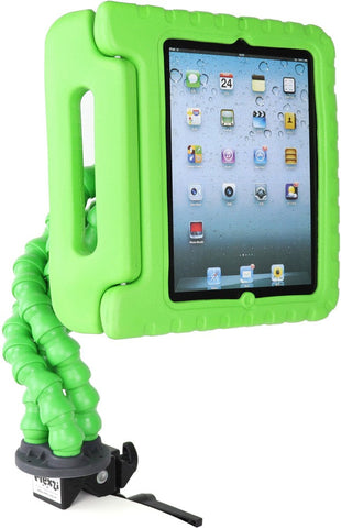 Flexzi iPad holder with iPad case-Adapted, Adapted Outdoor play, Matrix Group-VAT Exempt-iPad 2/3/4th Generation-Green-Learning SPACE