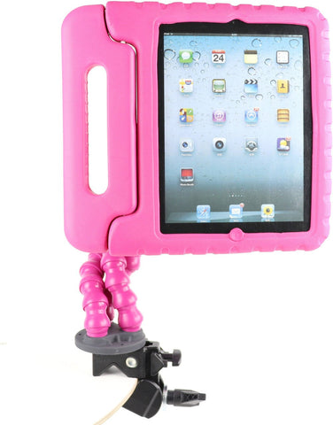 Flexzi iPad holder with iPad case-Adapted, Adapted Outdoor play, Matrix Group-VAT Exempt-iPad 2/3/4th Generation-Pink-Learning SPACE