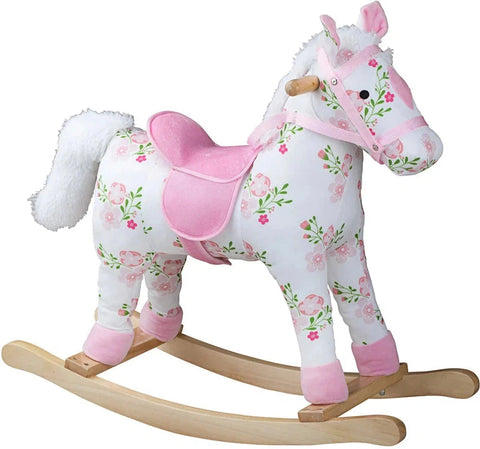Floral Rocking Horse-Additional Need, AllSensory, Baby & Toddler Gifts, Baby Ride On's & Trikes, Balancing Equipment, Bigjigs Toys, Gross Motor and Balance Skills, Proprioceptive, Ride On's. Bikes & Trikes, Sensory Processing Disorder, Stock, Vestibular-Learning SPACE