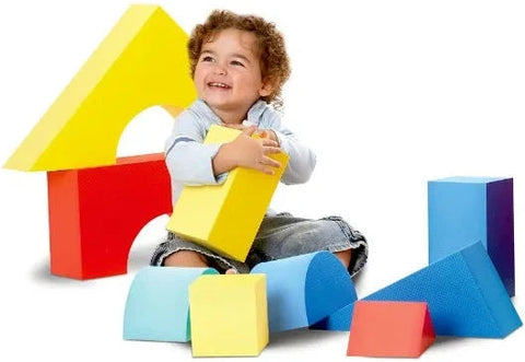 Giant Foam Soft Building Blocks (16pcs)-Additional Need, AllSensory, Baby Sensory Toys, Baby Soft Play and Mirrors, Baby Soft Toys, Building Blocks, Edushape Toys, Engineering & Construction, Farms & Construction, Fine Motor Skills, Gifts For 3-6 Months, Gifts For 6-12 Months Old, Imaginative Play, Maths, Primary Maths, S.T.E.M, Shape & Space & Measure, Stacking Toys & Sorting Toys, Stock, Strength & Co-Ordination-Learning SPACE