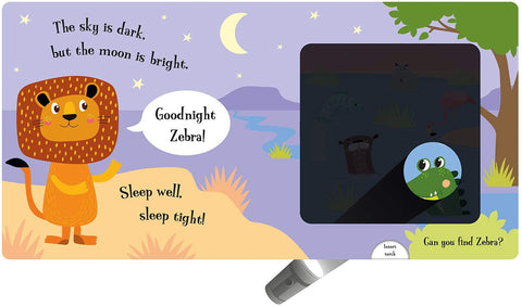 Goodnight Lion - Magic Torch Book-AllSensory, Baby Books & Posters, Calmer Classrooms, Core Range, Early Years Books & Posters, Helps With, Sensory Seeking, Sleep Issues, Tactile Toys & Books, Transitioning and Travel-Learning SPACE